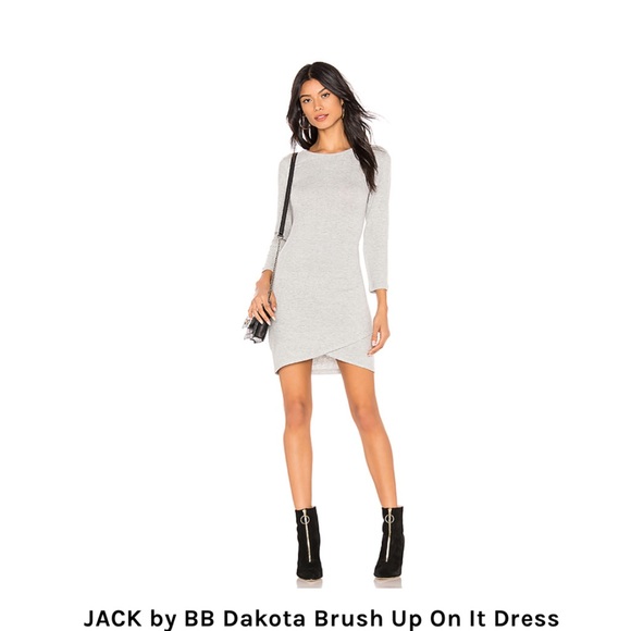 Jack BB Dakota wrap 3/4 sleeve mini dress - Picture 1 of 6